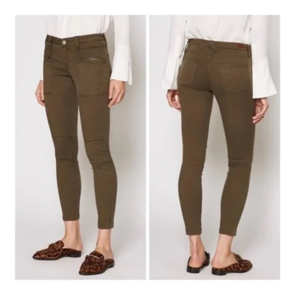 Joie Green Studded Hazina Skinny Ankle Jean - Picture 3 of 12